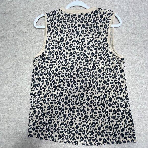 Animal print knit sleeveless separate - Picture 4 of 8